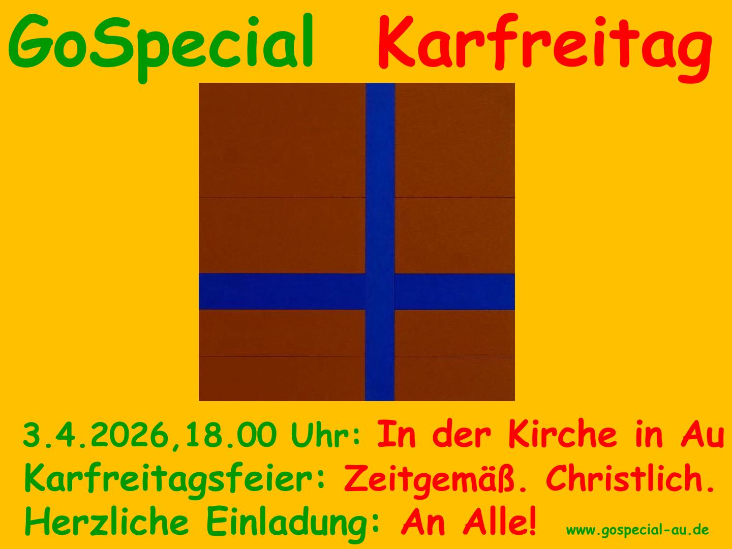 GoSpecial Karfreitag 2026 Gottesdienst Kreuzweg Merzhausen Au GoSpecial Karfreitag 2026 Gottesdienst Kreuzweg Merzhausen Au